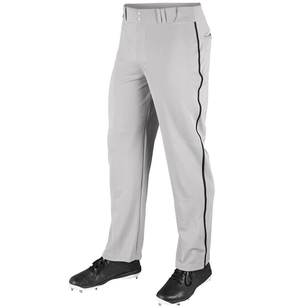 Champro Sports Gray with Black Stripe Youth size XL Open Bottom Baseball Pants